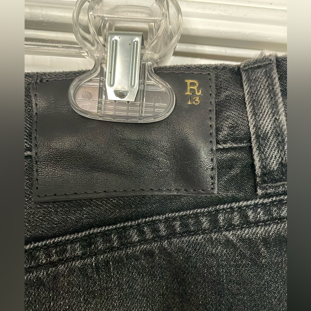 R13 D’Arcy Loose Jean in Wilson Black - Picture 6 of 11